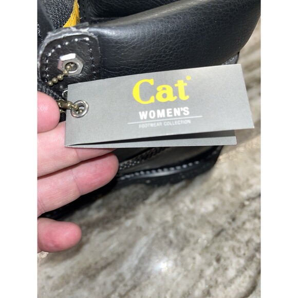 Women's Caterpillar Boot Colorado Silver Alias Black Leather P307009 Size 10 NIB - Picture 11 of 15